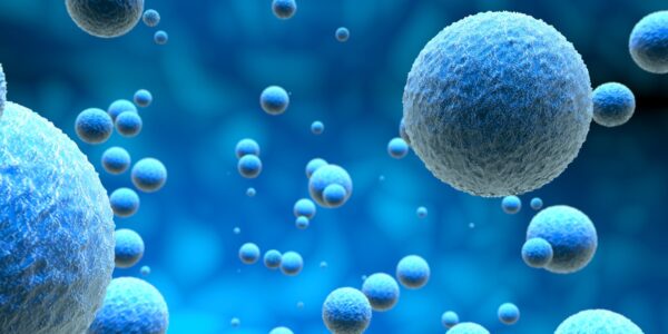 Nanotechnologia w medycynie - Przyszłość terapii? 27 microscopic cells in a blue background 3d illustr 2024 09 17 21 45 09 utc